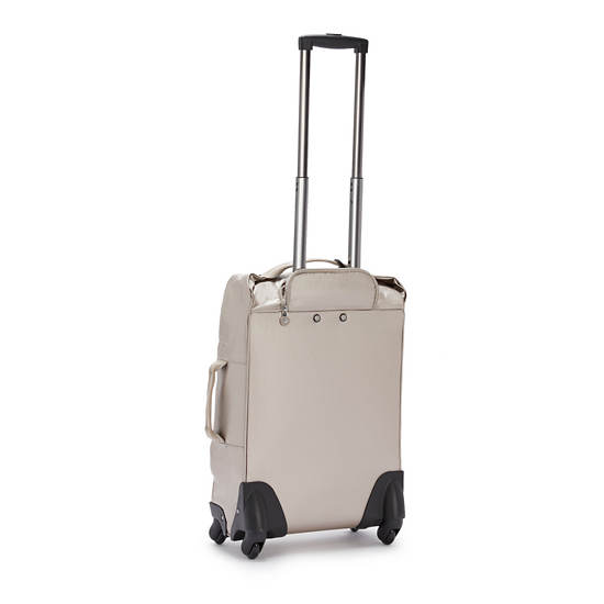 Maletas Kipling Darcey Small Metallic Carry-On Rolling Beige | MX 1743VR